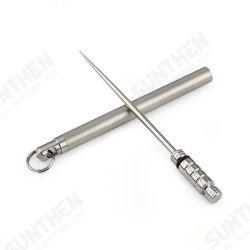 Outdoor EDC Titanium Toothpick Tooth Pick Holder Fruit Fork Emergency Safety Tools Kit Outdoor EDC Titanium Toothpick Tooth Pick Holder Fruit Fork Emergency Safety Tools Kit