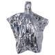 Outdoor Portable Emergency Poncho Disposable Foil Raincoat Waterproof Survival Rescue Blanket