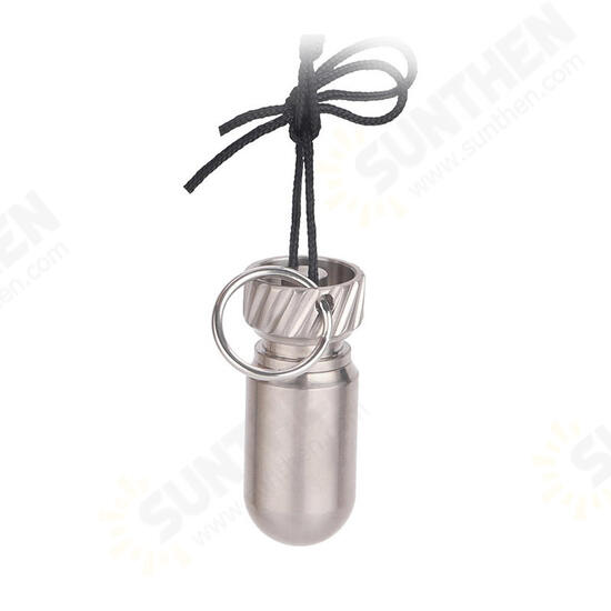 Ta6150P Titanium Pill Case Waterproof EDC Seal Canister Survival Emergency Container