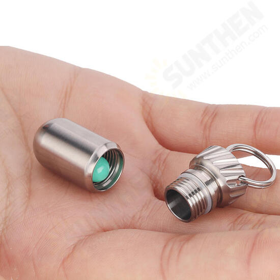 Ta6150P Titanium Pill Case Waterproof EDC Seal Canister Survival Emergency Container