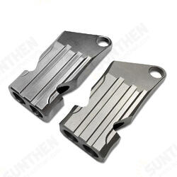 Titanium Alloy Double Pipe Whistle Camping Hiking Survival Whistle Keychain Whistle Key Finder Titanium Alloy Double Pipe Whistle Camping Hiking Survival Whistle Keychain Whistle Key Finder