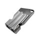 Titanium Alloy Double Pipe Whistle Camping Hiking Survival Whistle Keychain Whistle Key Finder