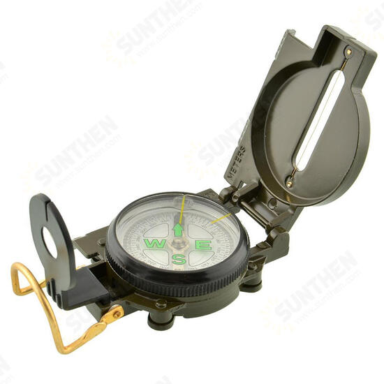 Waterproof Luminous Compass American Multifunctional Folding Pointer Guide 1:25000 Map Scale