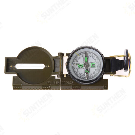 Waterproof Luminous Compass American Multifunctional Folding Pointer Guide 1:25000 Map Scale