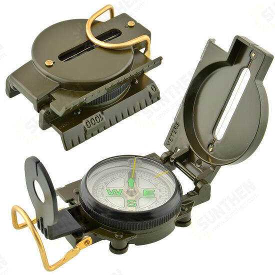 Waterproof Luminous Compass American Multifunctional Folding Pointer Guide 1:25000 Map Scale