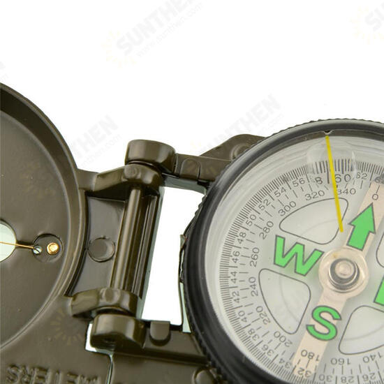 Waterproof Luminous Compass American Multifunctional Folding Pointer Guide 1:25000 Map Scale