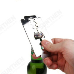 Bottle Opener Razor Shape Stainless Steel Outdoor Travel Camping Hiking Tool Bottle Opener Razor Shape Stainless Steel Outdoor Travel Camping Hiking Tool