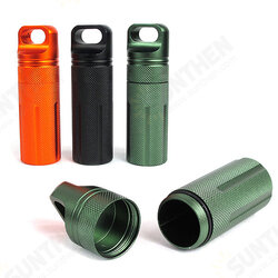 Outdoor CNC Waterproof Pill Storage Case EDC Seal Canister Survival Emergency Container Outdoor CNC Waterproof Pill Storage Case EDC Seal Canister Survival Emergency Container