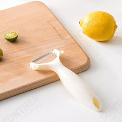 Vegetable Fruit Peeler Stainless Steel Multifunction Kitchen Hand Peeling Tool Beige Vegetable Fruit Peeler Stainless Steel Multifunction Kitchen Hand Peeling Tool Beige