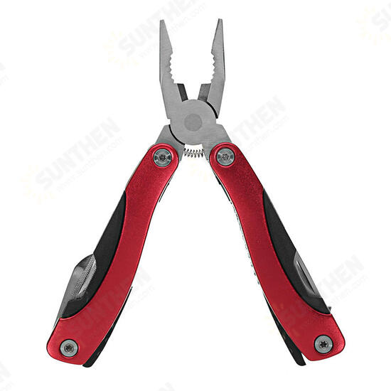 9 in 1 Stainless Steel Multifunction Fishing Pliers Folding Knife Screwdriver Opener Tools