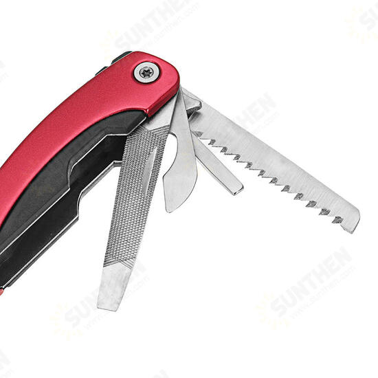 9 in 1 Stainless Steel Multifunction Fishing Pliers Folding Knife Screwdriver Opener Tools