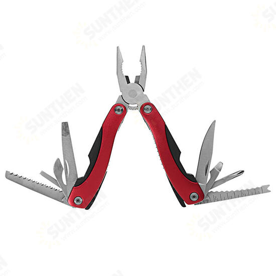 9 in 1 Stainless Steel Multifunction Fishing Pliers Folding Knife Screwdriver Opener Tools