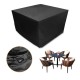 125*125*74CM Cube Garden Furniture Cover Rattan Table Set Cover 600D Heavy Duty Oxford Fabric Patio Set Cover Rattan Furniture Cover