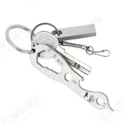 Ti1705 Pure Titanium Outdoor Camping Multifunctional Tools Hex Wrench Bottle Opener Spanner Flat Screwdriver Ti1705 Pure Titanium Outdoor Camping Multifunctional Tools Hex Wrench Bottle Opener Spanner Flat Screwdriver