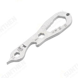 Ti1705 Pure Titanium Outdoor Camping Multifunctional Tools Hex Wrench Bottle Opener Spanner Flat Screwdriver Ti1705 Pure Titanium Outdoor Camping Multifunctional Tools Hex Wrench Bottle Opener Spanner Flat Screwdriver