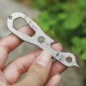Ti1705 Pure Titanium Outdoor Camping Multifunctional Tools Hex Wrench Bottle Opener Spanner Flat Screwdriver