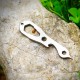 Ti1705 Pure Titanium Outdoor Camping Multifunctional Tools Hex Wrench Bottle Opener Spanner Flat Screwdriver