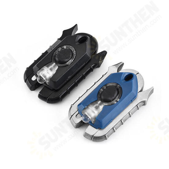 Multi-function Folding Pliers Mini EDC Bicycle Repair Tool with LED Light Outdoor Survival Camping Tools