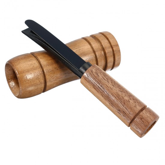 Outdoor Camping EDC Whistle Wooden Hunting Whistle Wild Duck Goose Calling Tool Kit
