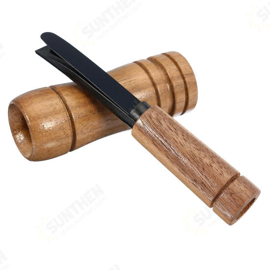 Outdoor Camping EDC Whistle Wooden Hunting Whistle Wild Duck Goose Calling Tool Kit