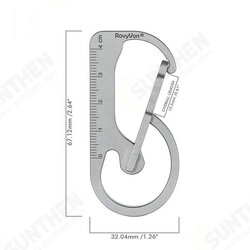 U4 Keychain Carabiner Knife Utility Pocket Folding Knife Titanium Alloy Replaceable Blades Outdoor Camping Climbing U4 Keychain Carabiner Knife Utility Pocket Folding Knife Titanium Alloy Replaceable Blades Outdoor Camping Climbing