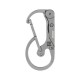 U4 Keychain Carabiner Knife Utility Pocket Folding Knife Titanium Alloy Replaceable Blades Outdoor Camping Climbing