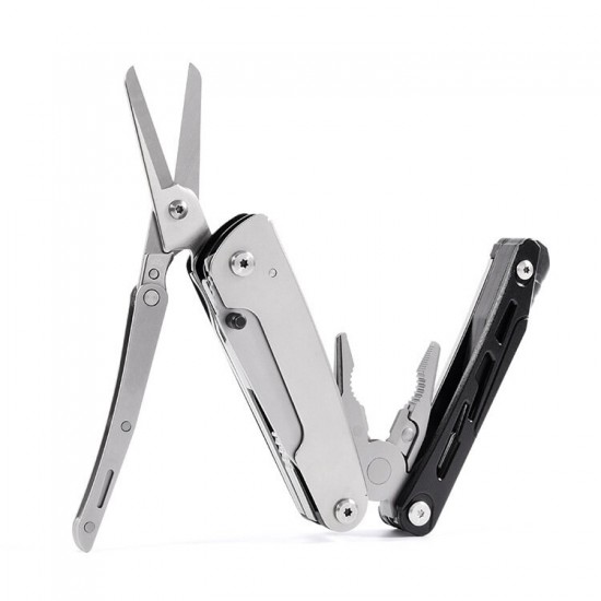 10-in-1 Multi-function Folding Pliers Bottle Opener Scissors Screwdriver Saw Combination Knife Multitool Pliers Outdoor Camping Travel