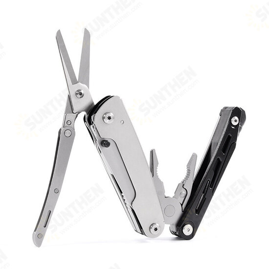 10-in-1 Multi-function Folding Pliers Bottle Opener Scissors Screwdriver Saw Combination Knife Multitool Pliers Outdoor Camping Travel