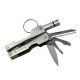 10 in 1 Aluminum 101mm Fishing Pliers Multifunction LED Lights Knife Fishing Line Cutter Tools