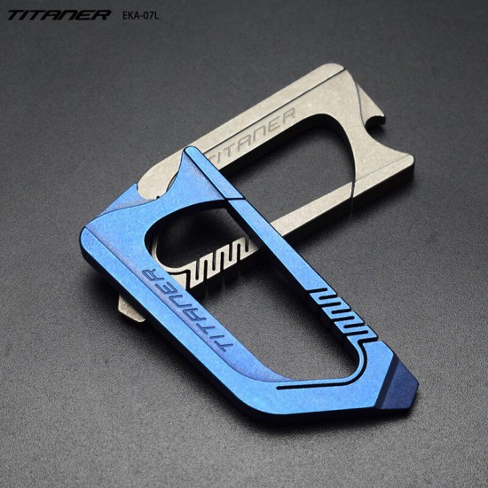 Titanium Alloy Multitools EDC Mini Pocket Carabiners Slotted Screwdriver Bottle Opener Portable Keychain Outdoor Camping Climbing