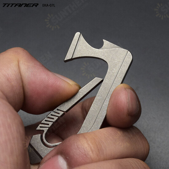 Titanium Alloy Multitools EDC Mini Pocket Carabiners Slotted Screwdriver Bottle Opener Portable Keychain Outdoor Camping Climbing