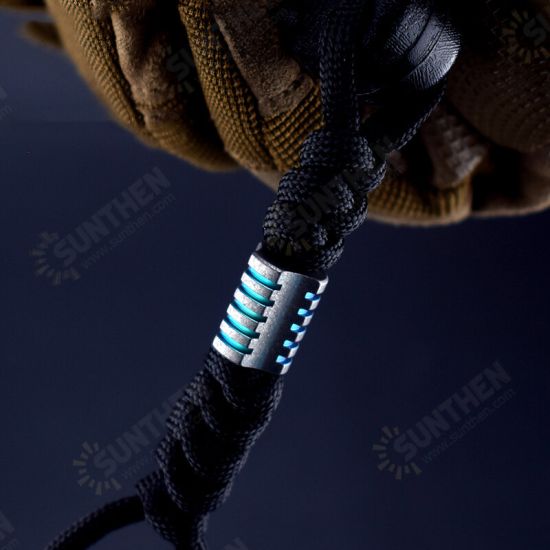 Titanium Beads EDC Self-luminous Rope Cord Bead Paracord Bead Pendant Never Rusted Knife Cord Outdoor Camping Climbing