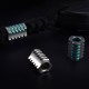 Titanium Beads EDC Self-luminous Rope Cord Bead Paracord Bead Pendant Never Rusted Knife Cord Outdoor Camping Climbing