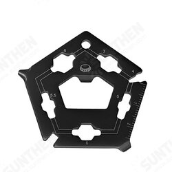 VK1931 12-in-1 Multifunctional Wrench Bike Repair Tool Carbon Steel EDC Outdoor Pentagon Wrench Tool VK1931 12-in-1 Multifunctional Wrench Bike Repair Tool Carbon Steel EDC Outdoor Pentagon Wrench Tool