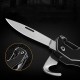 VK2326 10 IN 1 55mm Steel Outdoor Survival Multifunctional Tools Screwdriver Bottle Opener Folding Knife