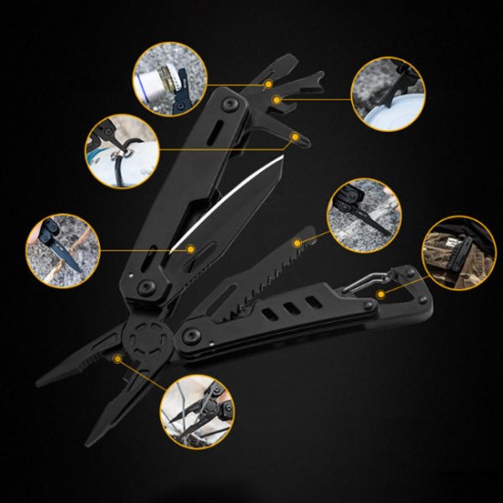 11 in 1 Multifunctional Pliers Portable Outdoor Hikibg EDC Folding Knife Tool