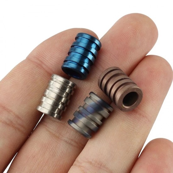 14mm Height Titanium Alloy TC4 Knife Beads Rope Cord EDC Paracord Bead Camping Knife Pendants