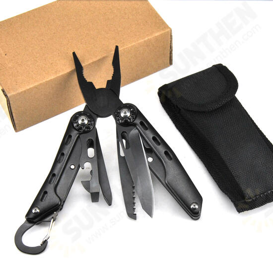 168mm Stainless Steel Multifunctional Folding Pliers Portable Hanging Knife Outdoor Survival Tool