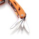 6 in 1 EDC Multitools Survival Tool Kit Portable Plier Flashlight Folding Hand Knife For Outdoor Survival Camping