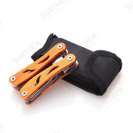 6 in 1 EDC Multitools Survival Tool Kit Portable Plier Flashlight Folding Hand Knife For Outdoor Survival Camping