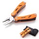 6 in 1 EDC Multitools Survival Tool Kit Portable Plier Flashlight Folding Hand Knife For Outdoor Survival Camping