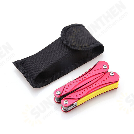 9-in-1 Multi-function Folding Plier EDC Bottle Opener Sharp Pocket Multitool Pliers Saw Blade Knife Screwdriver Outdoor Travel