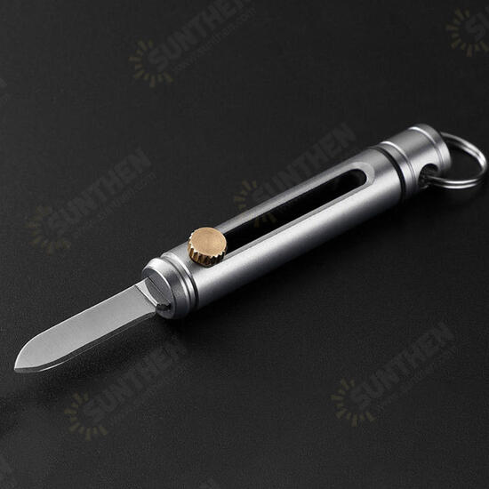 98mm 6061 Aviation Aluminum Alloy Mini Folding Knife Tactical Portable Survival Tool With Keychain