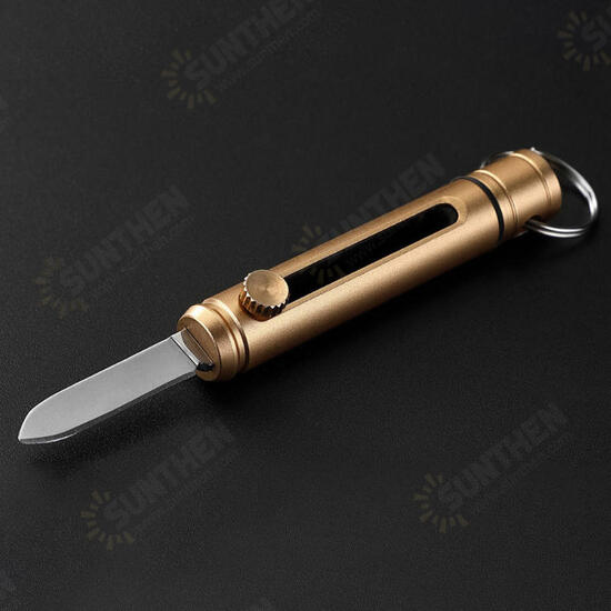 98mm 6061 Aviation Aluminum Alloy Mini Folding Knife Tactical Portable Survival Tool With Keychain