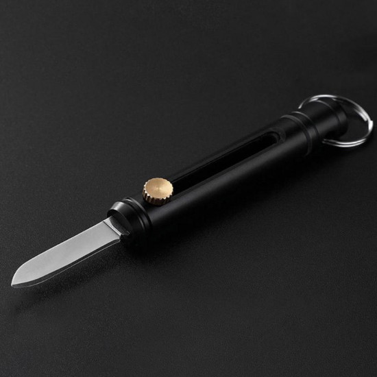 98mm 6061 Aviation Aluminum Alloy Mini Folding Knife Tactical Portable Survival Tool With Keychain