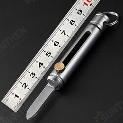 98mm 6061 Aviation Aluminum Alloy Mini Folding Knife Tactical Portable Survival Tool With Keychain 98mm 6061 Aviation Aluminum Alloy Mini Folding Knife Tactical Portable Survival Tool With Keychain