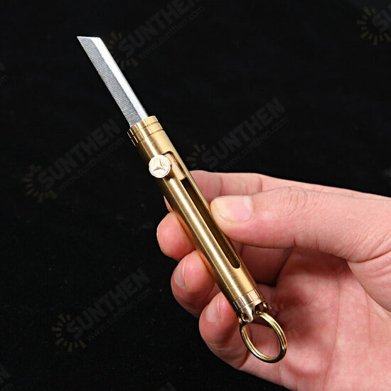 Brass Folding Knife Multi EDC Tactical Pocket Knife Survival Tools for Outdoor Camping Picnic Hunting