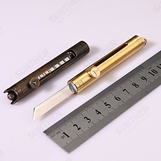 Brass Folding Knife Multi EDC Tactical Pocket Knife Survival Tools for Outdoor Camping Picnic Hunting