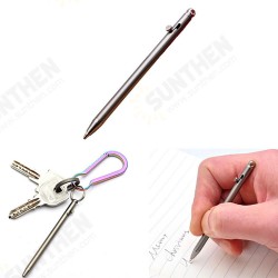 EDC Titanium Pen Mini Tactical Key-chain Metal Ballpoint Signature Bolt Pen Outdoor Camping Multi-tools EDC Titanium Pen Mini Tactical Key-chain Metal Ballpoint Signature Bolt Pen Outdoor Camping Multi-tools