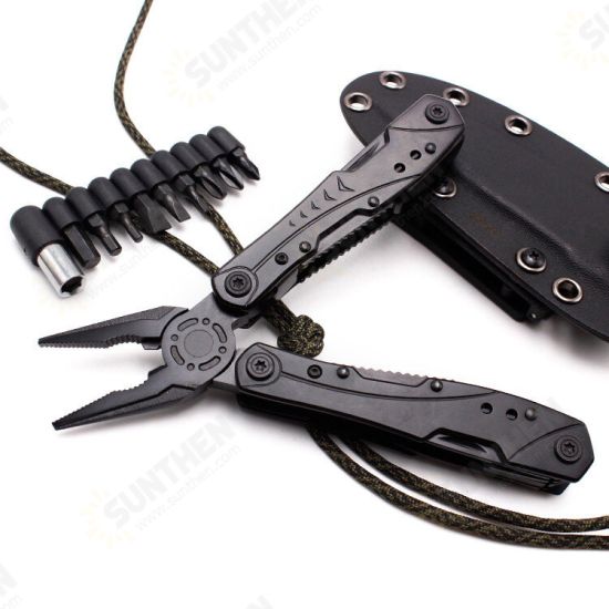 Folding Pliers Multi-function Tactical EDC Cutter Opener Knife Screwdrivers Outdoor Camping Climbing